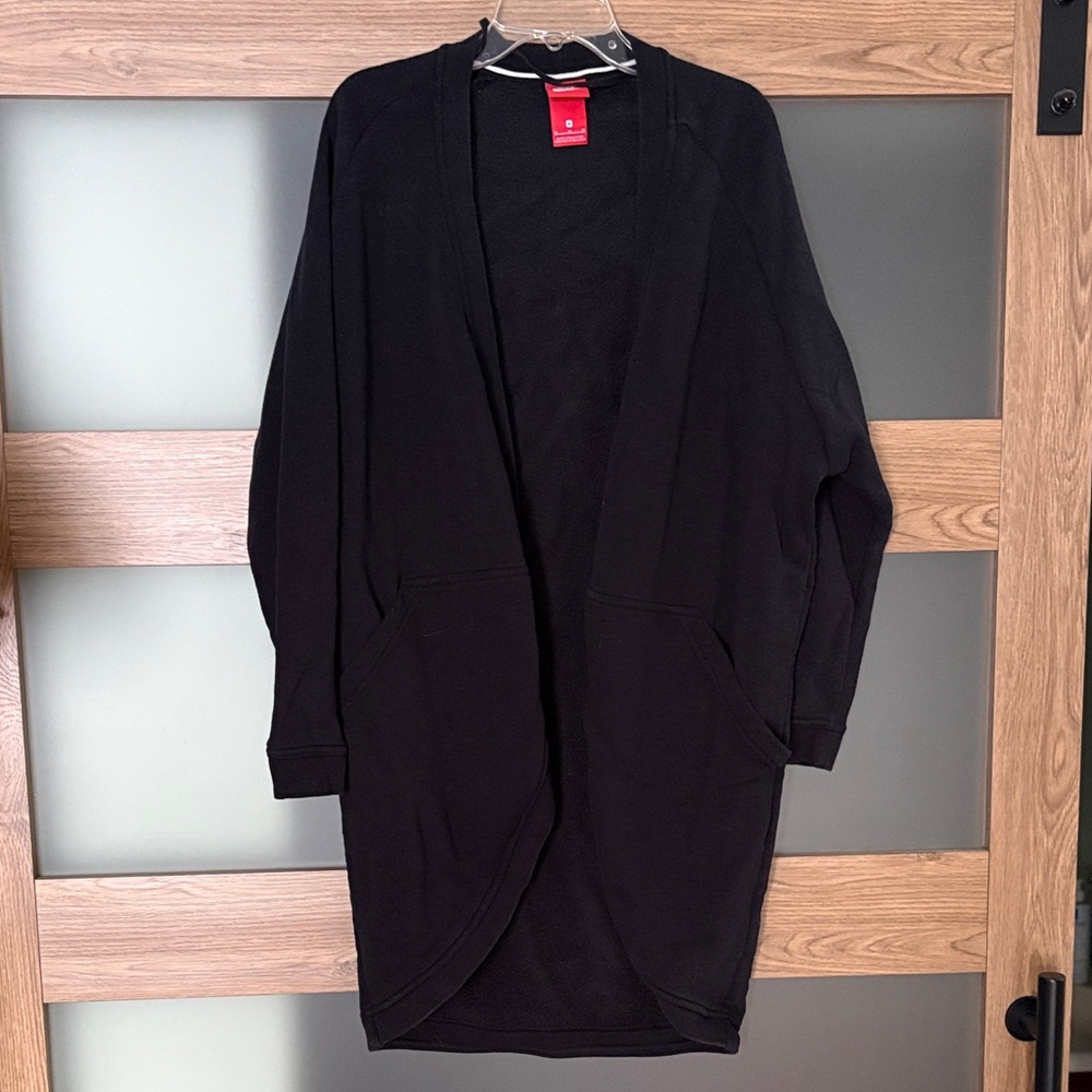 Nike Black Open Front long Cardigan
